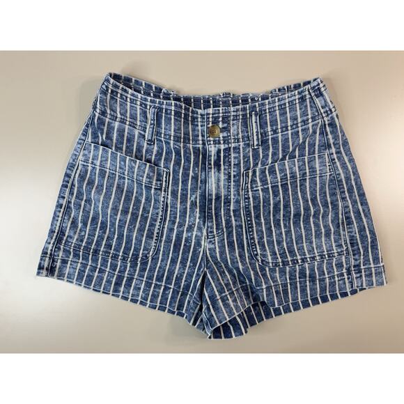 American Eagle Outfitters Pants - American Eagle Womens Striped Shorts 8 Hi Rise Western Rodeo Cowboy Retro Boho
